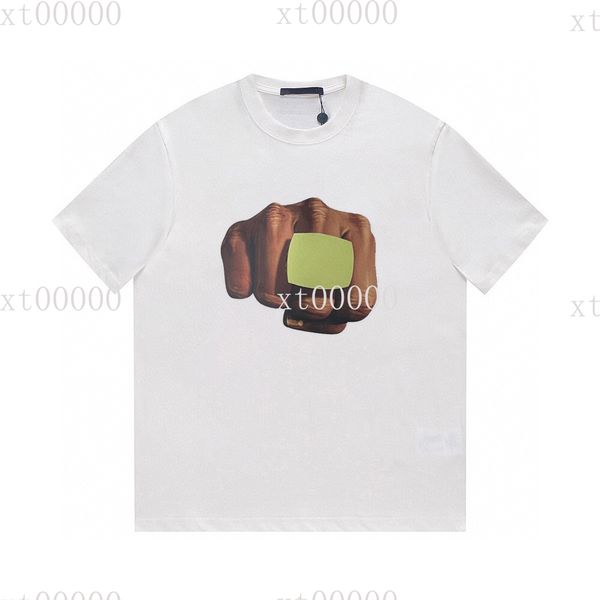 

22ss designer letter printed t shirts tee fashion sweatshirt high street short sleeve summer casual t-shirt breathable men women crew neck t, Black;brown