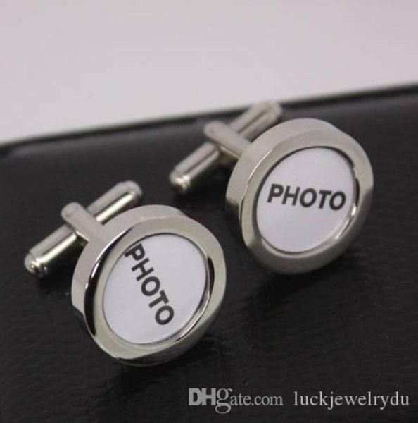 

unique cuff links with your names or wedding pos on the cufflinks copper material 12pr per lot8063412, Silver