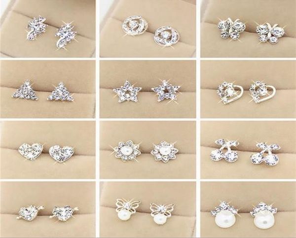 

hign quality various style shinning diamond earring mix deliveryfashion noble and beautiful no fade7604952, Golden