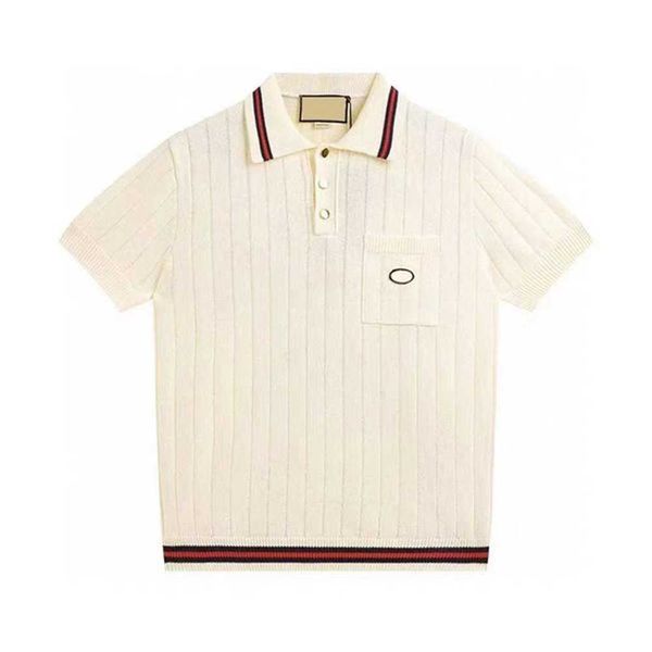 

designer polo men shirt fashion tshirt women t shirts tees loose casual polos couples luxurys clothing sleeve business clothes otnt, White;black