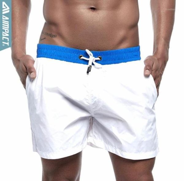 

aimpact quick dry board shorts mens swimwear new fashion beach shorts casual surf swim trunks male gym bodybuilding e30419871184, White;black