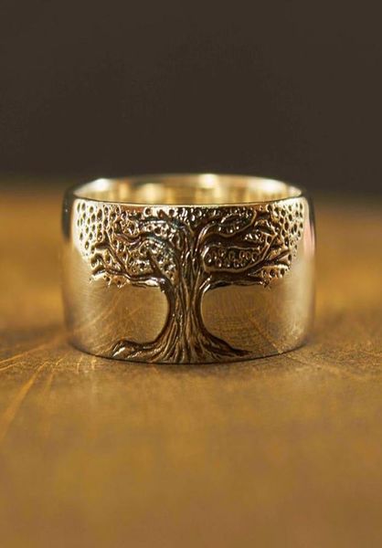 

wishing tree rings for men women stainless steel viking tree of life ring jewelry anniversary birthday gifts 20228214385, Silver