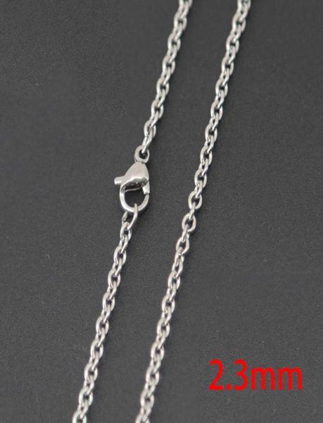 

10pcs super lowest silver jewelry stainless steel 18quot 20quot 24quot 30quot 23mm necklace chains for living glass63601738593775