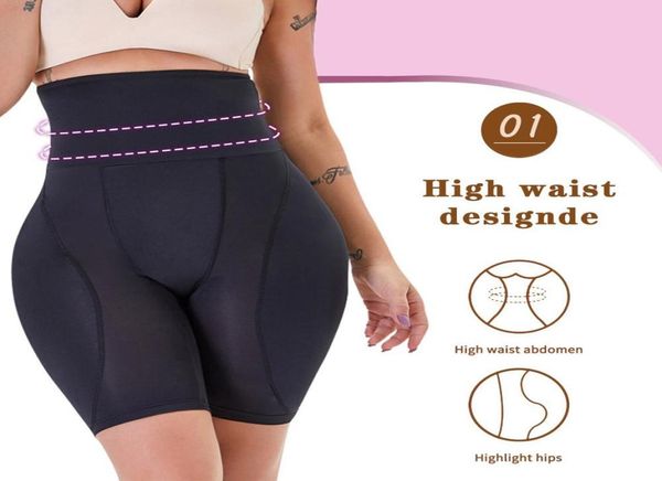 

minifaceminigirl slimming sheath belly women butt lifter shapewear panty padded thigh trimmer waste trainer binders and shapers y22955803, Black;white