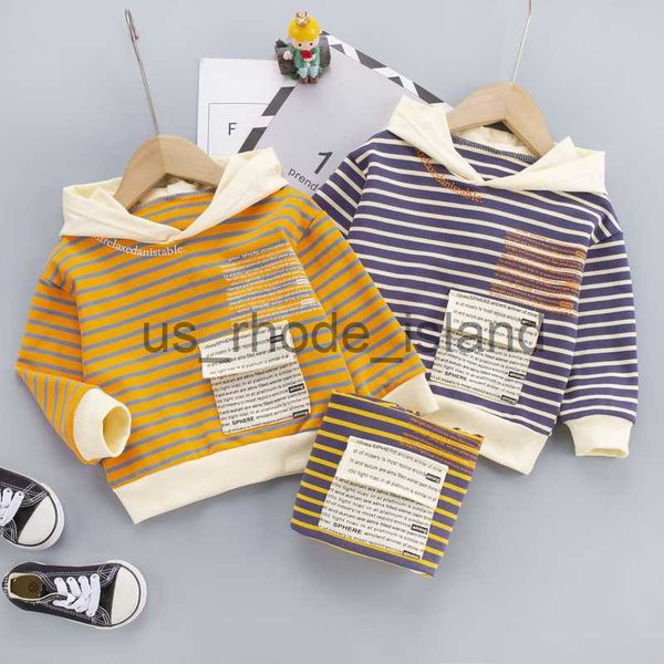 

jackets hoodies children's hooded sweater new spring autumn boys and girls baby classic stripes jacket foreign style bottoming shirt x