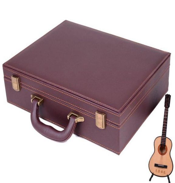 

whole leather suitcase the size 342685cm box by sea way013467016, Black;white