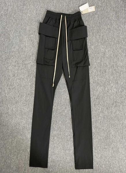 

men039s pants rick ro owens double ring overalls can be worn in all seasons fashionable high street trousers for men and women6755648, Black