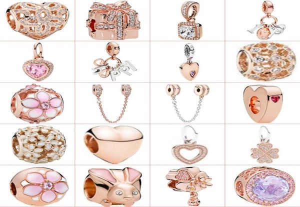 

2021 new style 925 sterling silver classic fashion diy cartoon gorgeous flashing creative rose gold series beaded jewelry factory 1421864, Black