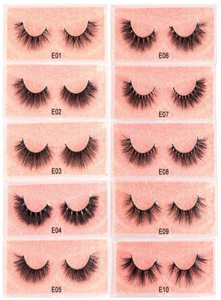 

lashes pack faux cils handmade eyelash 3d makeup short natural soft fluffy false eyelashes real mink lash whole3153725