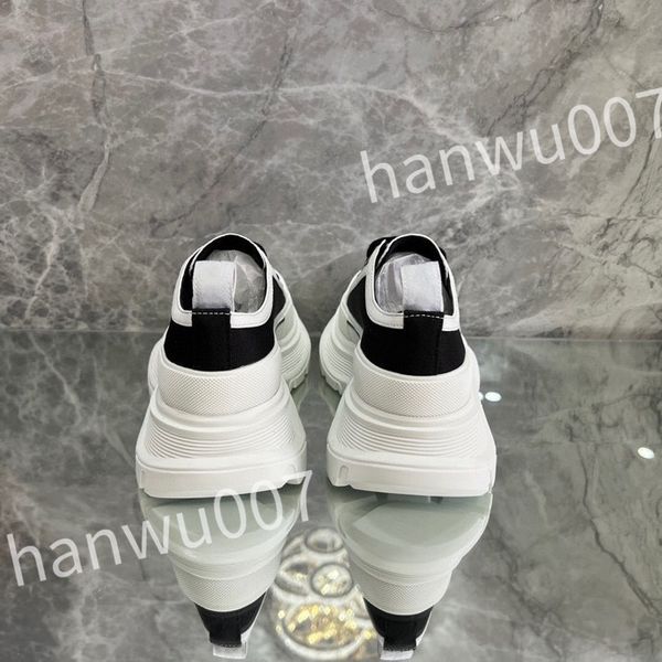 

2023 new luxury designer stage shoe increased casual shoes fashionable sports platform mens womens white lace up alexander sneakers xsd23042, Black