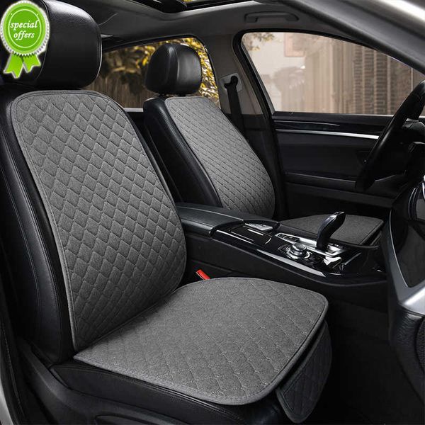 

new flax car seat cover protector universal linen front rear back cushion protect pad mat backrest accessories interiors truck suv