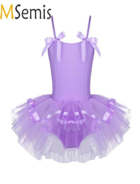 

stage wear msemis ballet leotards tutu skirt ballerina dancewear sleeveless bowknot toddler girls child kid clothes gymnastics dre8257640, Black;red