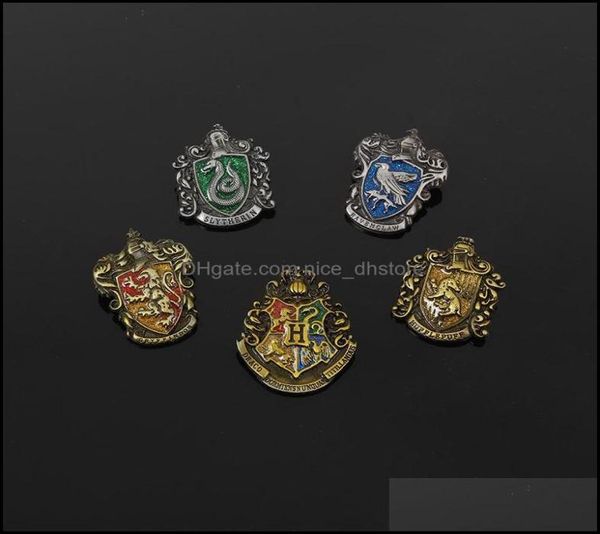 

pinsbrooches jewelry cartoons metal lapel pins enamel brooches for women fashion gothic hijab pin decorative vintage brooch je dhg6572113, Gray