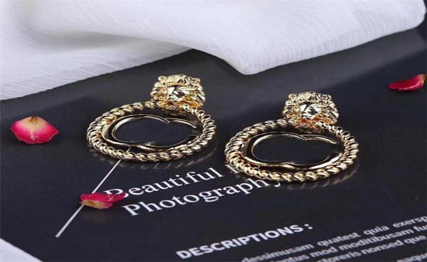 

fashion retro earrings studs retro letters designer earrings women brand earrings studs gift for party anniversary8700922, Golden