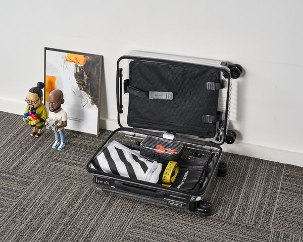 

ow off brand suitcase arrow logo designer travel bag duffel ootd arrow tuc tie dye duffle bag