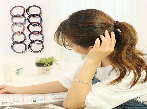 

threeinone base hair accessories women rubber bands scrunchies elastic girls headband decorations7215718, Pink
