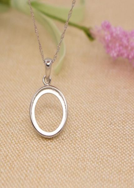 

925 sterling silver 15x15mm round cabochon semi mount pendant bridal jewelry fine silver pendant setting4397445, Slivery;crystal