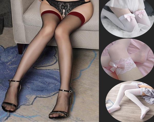 

socks hosiery women039s stockings knee high nylon lady girls thigh tights pantyhose lace fishnet spring autumn winter3042077, Black;white