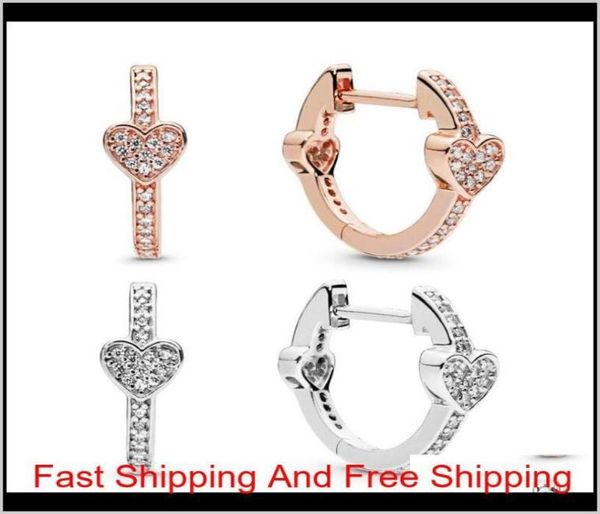 

fashion rose gold earrings luxury designer cz diamonds for 925 sterling silver birthday gift original box set lady earrings je ibm2109471, Golden;silver