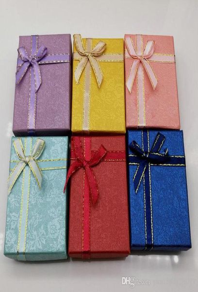 

16 pcs 7 5 2 cm random mix color pendant necklace earrings ring paper gift boxes christmas gift boxes christmas party jew5253456, Black;white