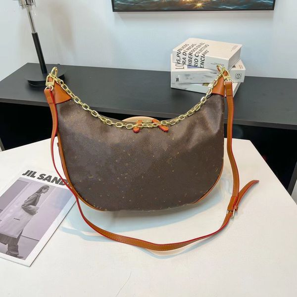 

loop hobo half-moon bag designer vintage shoulder bags underarm handbag marel monograms half moon bags crossbody pouch