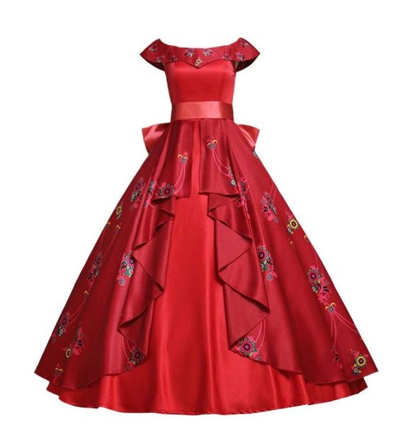

women039s dress for elena of avalor princess cosplay adult07296178, Black;red