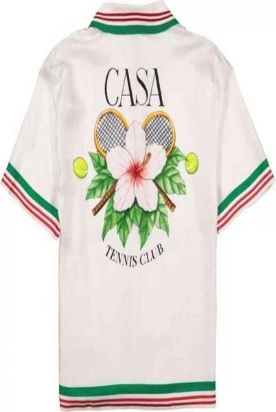 

2022 new ping pong classic mens shirts prairie green print loose british silk shirt short sleeve designer tees w3980476, White;black