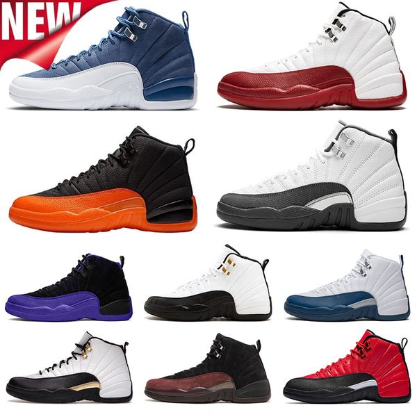 

jumpman 12 12s men basketball shoes retro stealth hyper royal brilliant orange black royalty taxi playoffs utility cherry easter flu game in