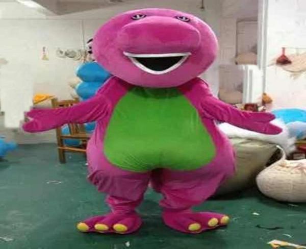 

2019 discount factory barney dinosaur mascot costumes halloween cartoon size fancy dress2684913, Red;yellow
