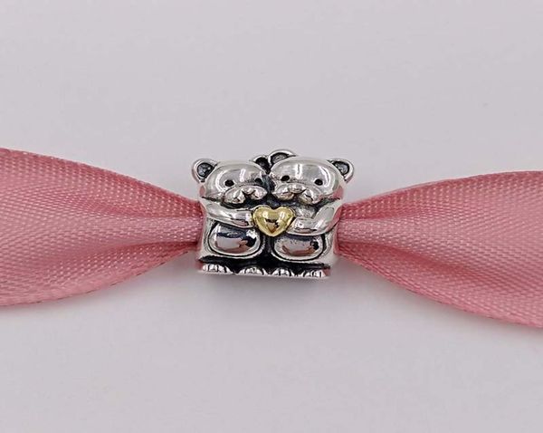 

andy jewel 925 sterling silver beads bear hug charm charms fits european pandora style jewelry bracelets necklace 7913954271772, Black