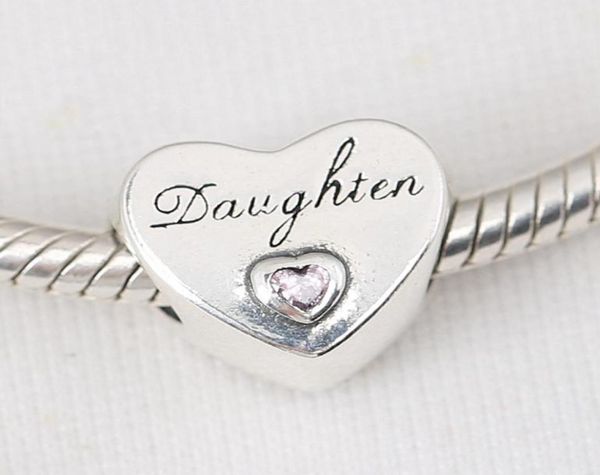 

daughter love heart charms fit bracelet european beads s925 silver plated charm spacer diy chain women bangle necklace jewelry9835078, Bronze;silver