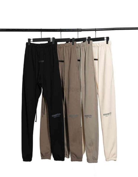 

high version plush god essentials men039s and women039s sanitary pants high street loose casual n1158604172, Black