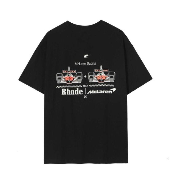 

o7qe 2023 new men's t shirt north american high street brand co formula f1 racing alphabet worn loose women's short sleeved6625170, White;black