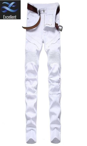 

for white 2021 men mens clothing leopard patchwork rivet slim jeans light holes ripped skinny stretch denim pants trousers1763224, Blue