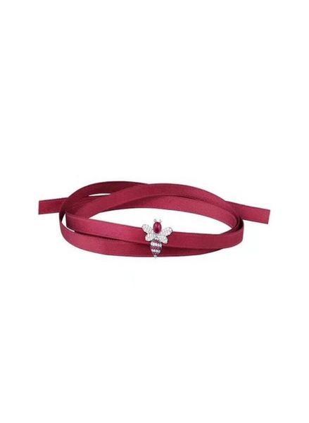 

new red silk ribbon choker necklace red corundum bee bar chokers necklace for women collares mujer collier ras du cou choker brace9476263, Golden;silver