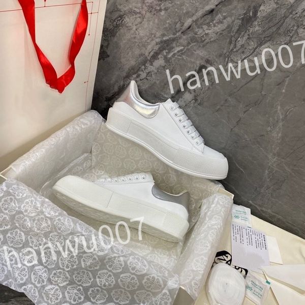 

2023 new luxury casual shoes designer leather lace up men fashion platform sneakers white black mens womens size 35-46 xsd230417