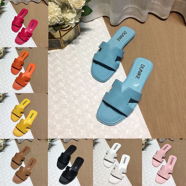 

sandals slippers beach slippers classic flat heel summer lazy designer shoe fashion cartoon big head flops leather lady slides women shoes l, Black