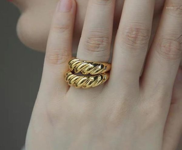 

2020 new daily fashion index finger knuckle rings for party jewelry croissant shape 18k gold plated rings for women open16718434, Golden;silver
