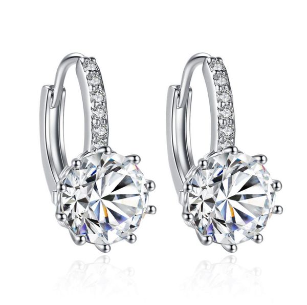 

pryme selling square crystal stud errings for women party queen 10 color jewelry wholes8334745, Golden;silver