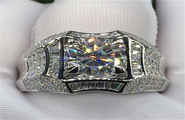 

14k gold 3 carats diamond ring for men rock jewelry anillo esmaltado silver 925 jewelry bague diamant bizuteria rings 2011189418745, Slivery;golden