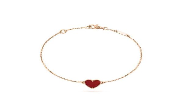 

lucky clover heart bracelet brand letterv cleef tennis chain charm bracelets mens designer jewelry for women party christmas pres8726057, Golden;silver