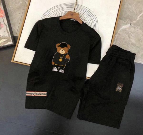 

23ss new men039s t shirt short sleeve outfit chenille tracksuit cotton london streetwear024389190, Gray