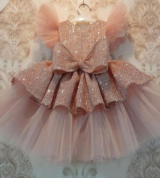 

girl039s dresses sequin cake double baby girl dress 1 year birthday born party wedding vestidos christening ball gown clothes6670418, Red;yellow