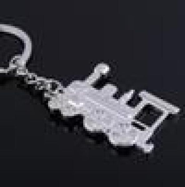 

24 pcslot locomotive key chain ring llavero train loco chaveiro keyring key holder keychain steam train bulk whole7260354, Slivery;golden