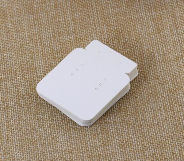 

100pcs 4352cm white paper card jewelry packing card earring packing card7111421