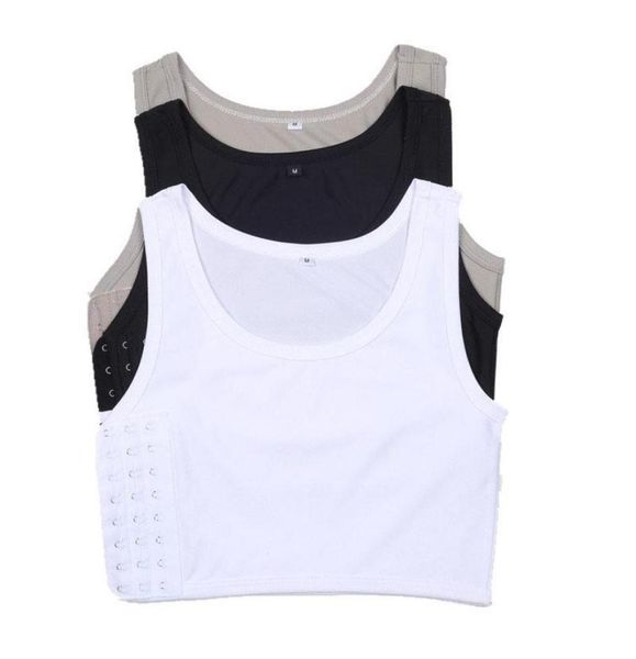 

women039s shapers chest breast binder plus size tomboy trans short shaper corset les lesbian undershirt women cosplay vest tank5405257, Black;white