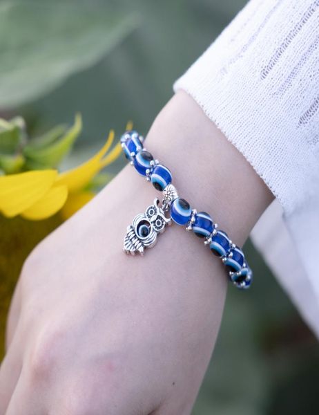 

fashion design evil eye beads antique silver plated animal charm bracelets for gift9068373, Golden;silver