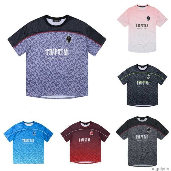 

t shirt mens trapstar designer football jersey summer casual hip hop streetwear breathable tees street fashion 29jo, White;black