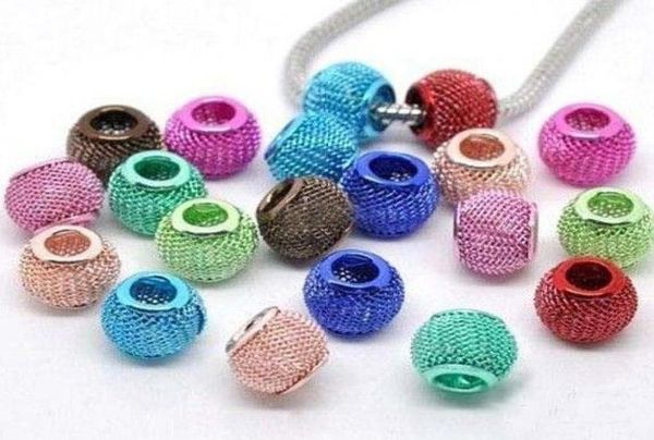 

new 100pcs lots earrings mesh spacer beads craft findings mix colors 20mm3475206, Black