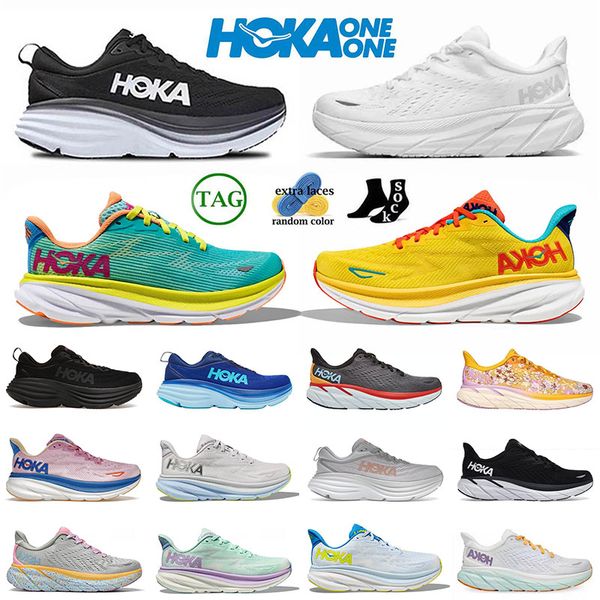 

people hoka one clifton 9 8 outdoor athletic shoes sneakers hokas bondi 8 mens women white harbor mist orange carbon 2 vibrant sports traine